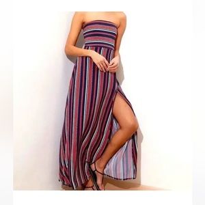 Banana Republic factory strapless maxi dress